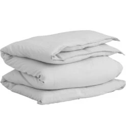 Cotton Linen Pussilakana Vaaleanharmaa, 220x220 Cm