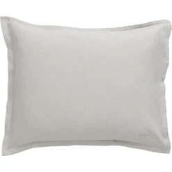 Cotton Linen Tyynynpäällinen 50x60 Cm, Vaaleanharmaa