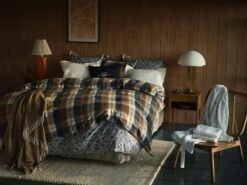 Flannel Ruudullinen Tyynynpäällinen Tummansininen, 50x60 Cm -Mille Notty gant home flannel check pillowcase 50x60 deep blue 2