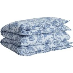 Floral Pussilakana 150x210 Cm, College Blue