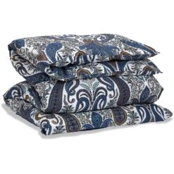 Key West Paisley Pussilakana 220x220 Cm, Sateen Blue