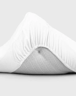 Sateen Muotoonommeltu Lakana Valkoinen, 180x200 Cm -Mille Notty gant home sateen sheet 180x200 25 white 1