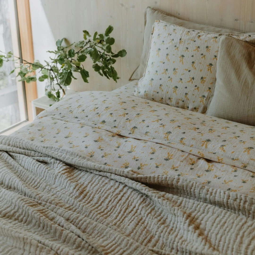 Mimosa Muslin Pussilakana, 240x220 Cm 7 Mimosa Muslin Pussilakana, 240x220 Cm - Image 5