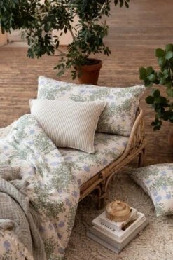 Plumbago Muotoonommeltu Lakana Sininen, 160x200 Cm -Mille Notty garbo friends plumbago 34