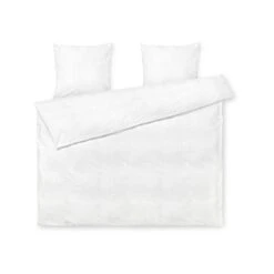 Juna Bæk & Bølge Vuodevaatteet 220x220 + 50x60 Cm, Valkoinen