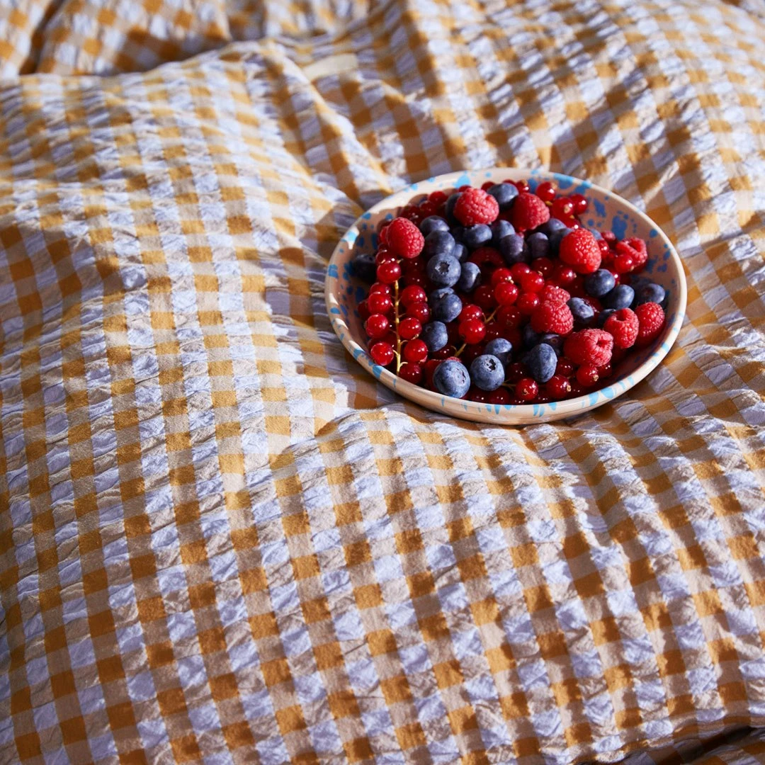 Juna Bæk & Bølge Tyynynpäällinen 60x63 Cm, Hiekanvärinen / Vaaleansininen 5 Juna Bæk & Bølge Tyynynpäällinen 60x63 Cm, Hiekanvärinen / Vaaleansininen - Image 3