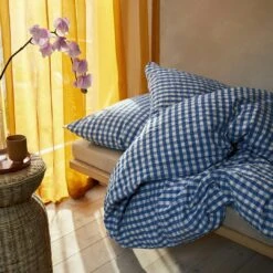 Juna Bæk & Bølge Vuodevaatteet 220x220 + 50x60 Cm, Sininen / Birch -Mille Notty juna bkblge vuodevaatteet harmaa 25