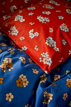 Juna Grand Pleasantly Pussilakanasetti 140x220 + 60x63 Cm, Sininen -Mille Notty juna grand pleasantly pussilakanasetti 19