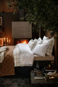 Lexington Deco Pleats Pussilakana Valkoinen, 220x220 Cm -Mille Notty lexington deco pleats pussilakana valkoinen 1