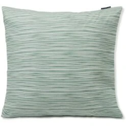 Lexington Striped Cotton Poplin Tyynynpäällinen 65x65 Cm, Vihreä / Valkoinen