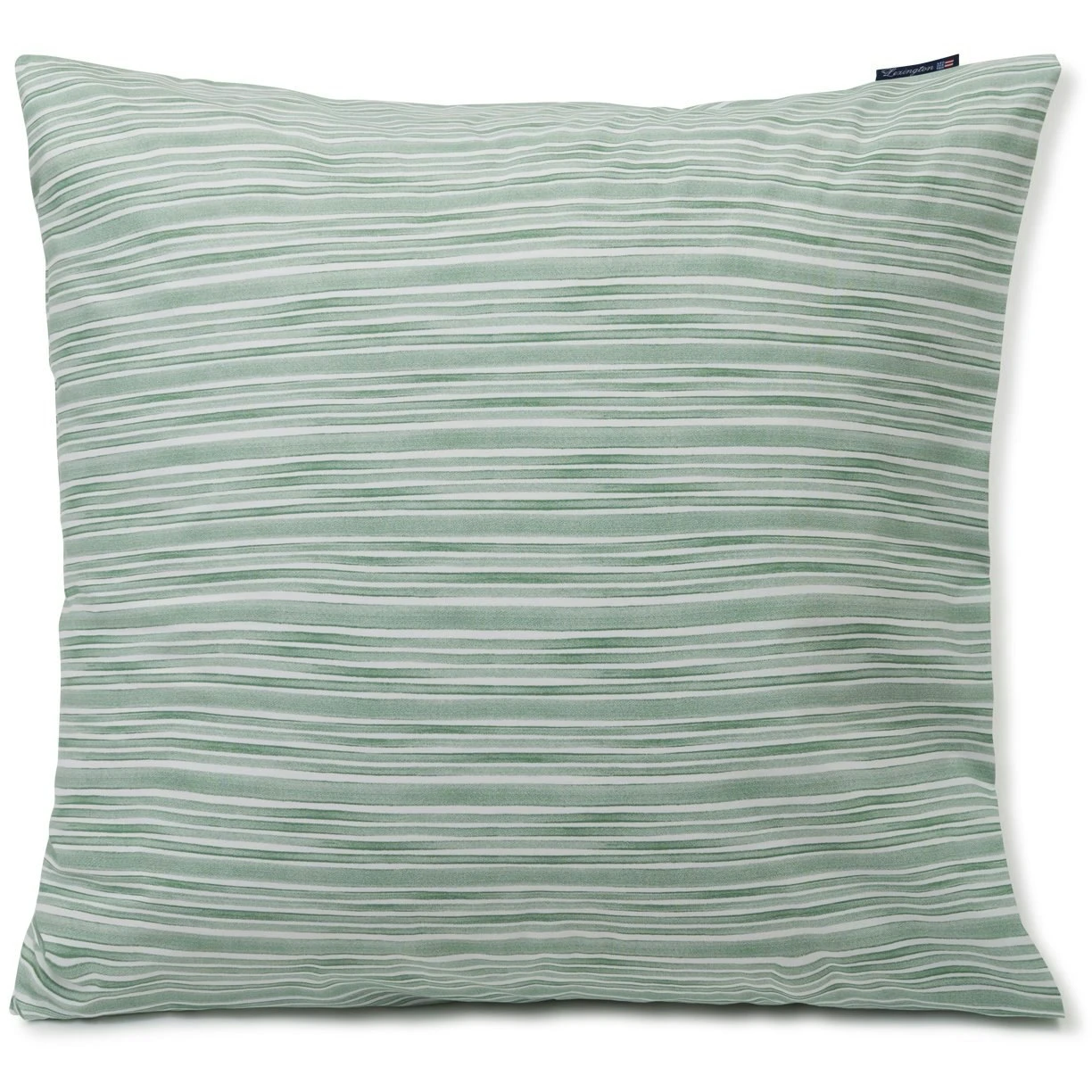 Lexington Striped Cotton Poplin Tyynynpäällinen 65x65 Cm, Vihreä / Valkoinen 3 Lexington Striped Cotton Poplin Tyynynpäällinen 65x65 Cm, Vihreä / Valkoinen