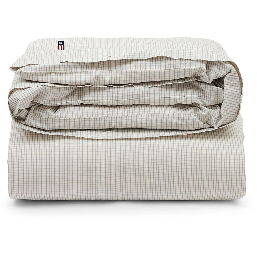 Lexington Checked Cotton Poplin Pussilakana Valkoinen / Harmaa, 150x210 Cm 3 Lexington Checked Cotton Poplin Pussilakana Valkoinen / Harmaa, 150x210 Cm