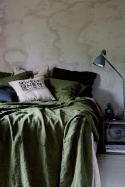 Lovely Pussilakana 150x210 Cm, Jeep Green -Mille Notty lovely linen lovely duvet cover 240x220 natural beige 11