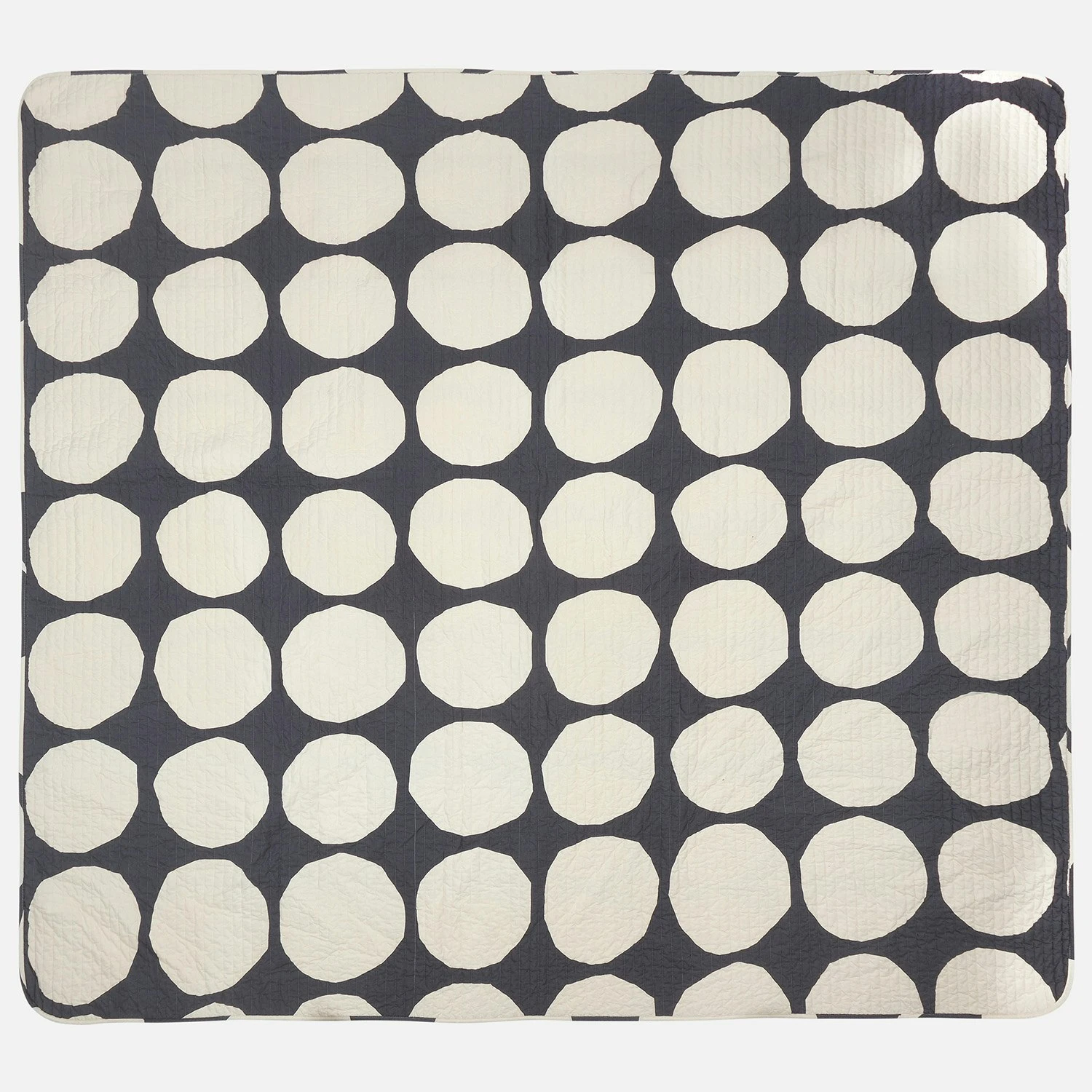 Marimekko KIVET BEDSPREAD 260X260 CM Päiväpeite 260x260 Cm Luonnonvalkoinen Charcoal 4 Marimekko KIVET BEDSPREAD 260X260 CM Päiväpeite 260x260 Cm Luonnonvalkoinen Charcoal - Image 2