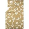 Marimekko Unikko Pussilakana Cotton / Beige, 150x210 Cm -Mille Notty marimekko unikko pussilakana cotton beige 0