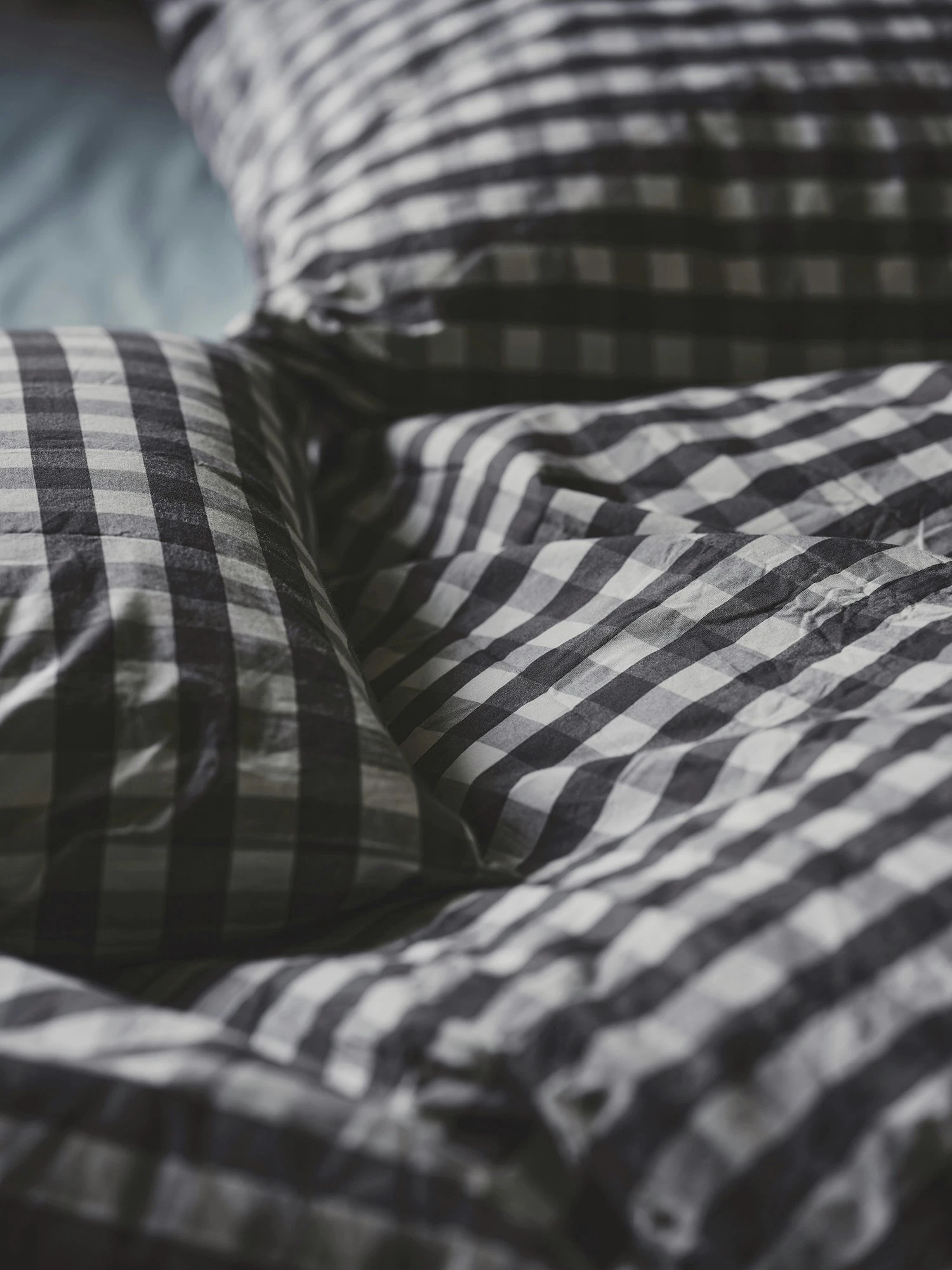 Mille Notti Casella Pussilakana 150x210 Cm, Ivory/Tummanharmaa 5 Mille Notti Casella Pussilakana 150x210 Cm, Ivory/Tummanharmaa - Image 3