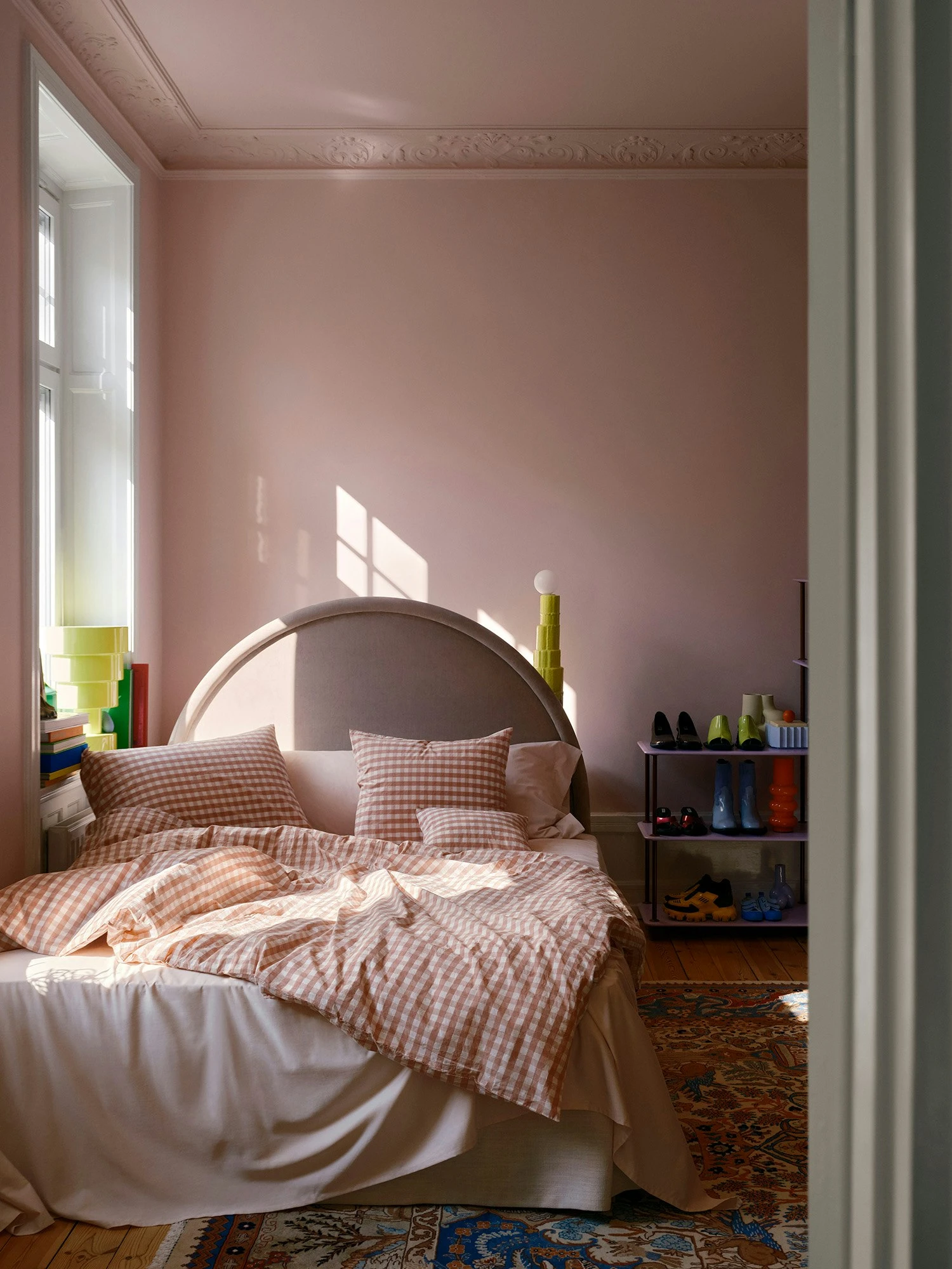 Mille Notti Casella Pussilakana 140x220 Cm, Pinkki/Ivory 4 Mille Notti Casella Pussilakana 140x220 Cm, Pinkki/Ivory - Image 2