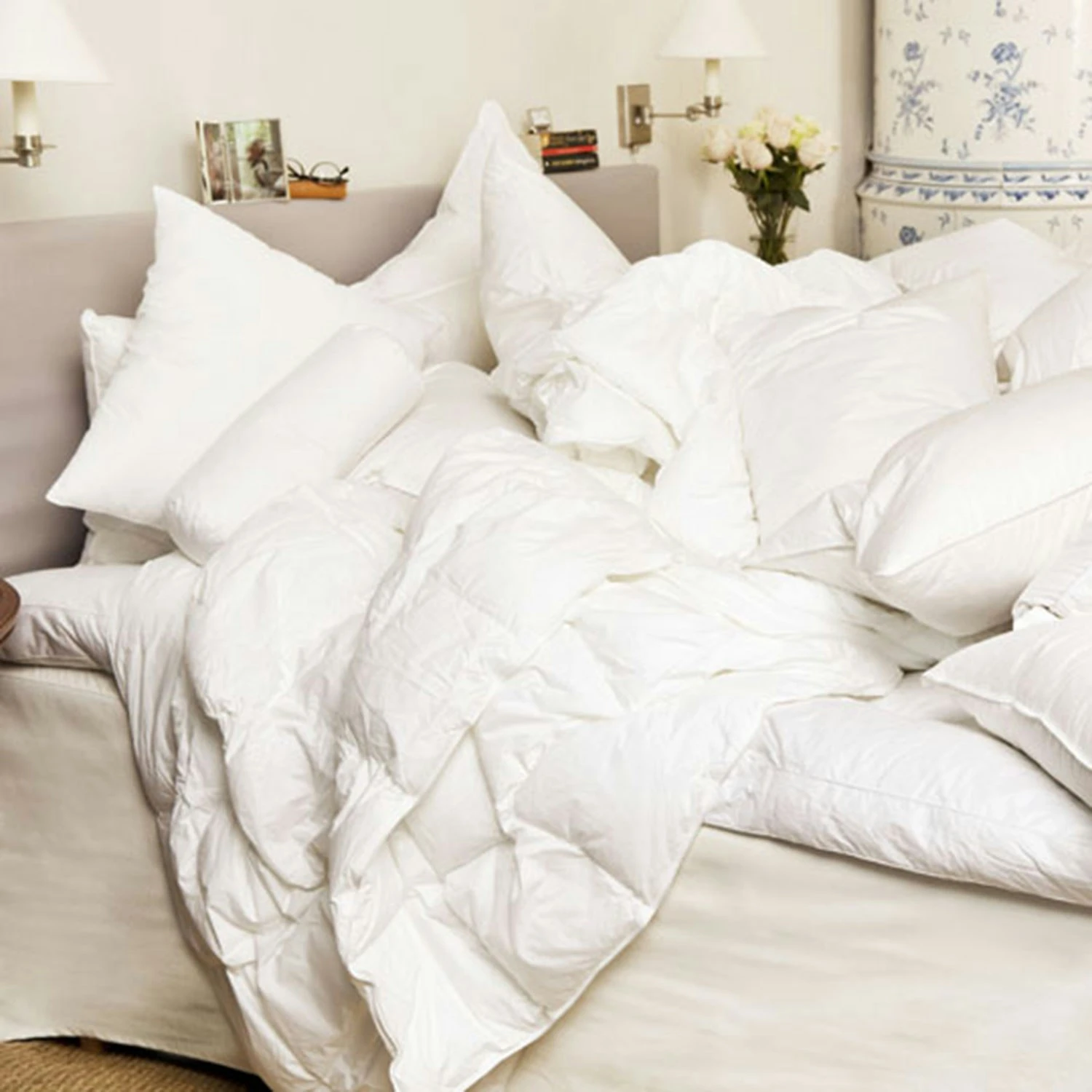 Mille Notti Sonno Untuvatyyny Keskikokoinen Valkoinen 60x63 Cm, 600g 4 Mille Notti Sonno Untuvatyyny Keskikokoinen Valkoinen 60x63 Cm, 600g - Image 2