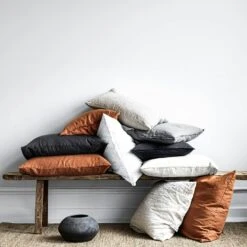 Linen Tyynynpäällinen 65x65 Cm, Amber -Mille Notty tell me more tyynynpaallinen pellava 65x65 cm 19