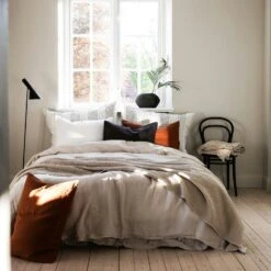 Linen Tyynynpäällinen 65x65 Cm, Amber -Mille Notty tell me more tyynynpaallinen pellava 65x65 cm 21