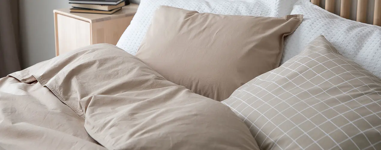 Mille Notty -Mille Notty tuuli perkaalipussilakanasetti 150x210cm hiekka kategoria 1